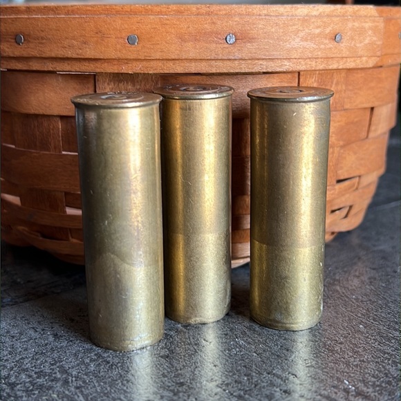 3 Rare Winchester No12  (empty) Solid Brass Shotgun Shells for Neckla… - Picture 2 of 5